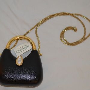 NWT Pachington Mini Black and Gold Purse